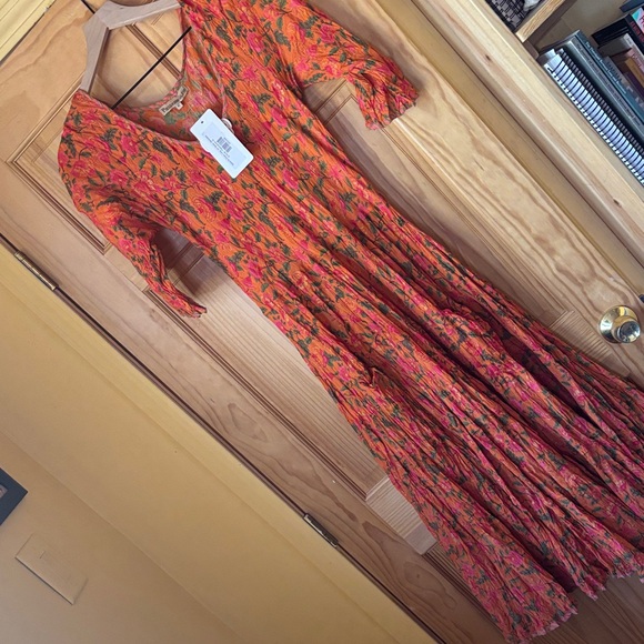 Vibrant Floral Maxi Dress - Picture 1 of 6